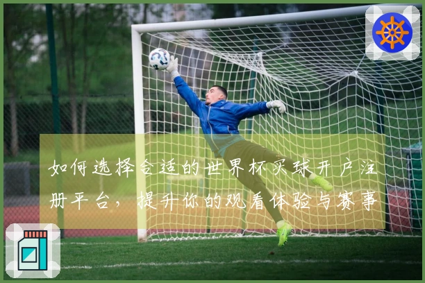 如何选择合适的世界杯买球开户注册平台，提升你的观看体验与赛事分析能力